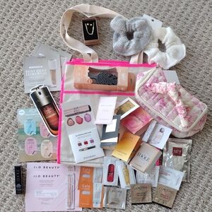 Tote Bag , Jewelry, Cosmetic Bag And Beauty Bundle